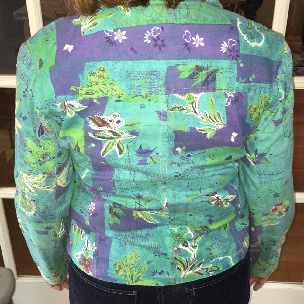 🍀 Coldwater Creek Printed Jacket 🍀 - Picture 2 of 4